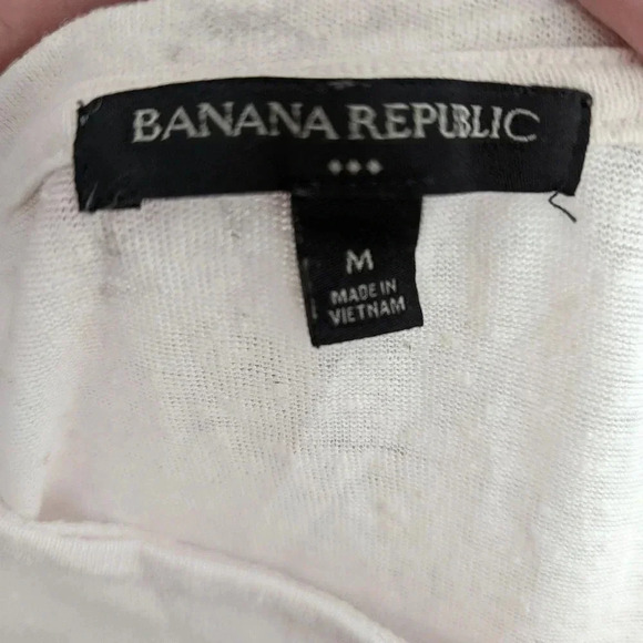 Banana Republic Pale Pink Linen Blouse M - Picture 2 of 6